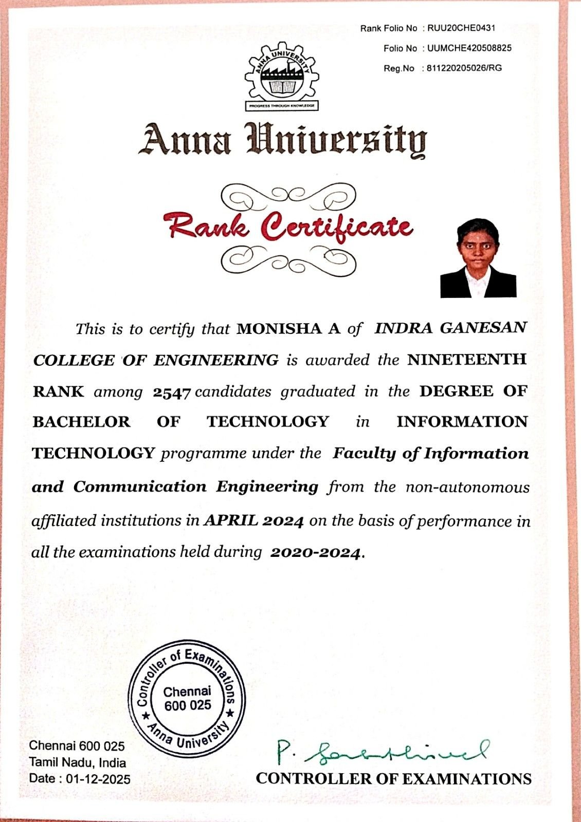 Univeristy Rank